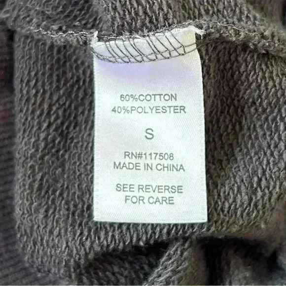 Monopoly Man Faded Black Hoodie Front Pocket Men Sz S  Junk Food Game Night - Picture 8 of 9